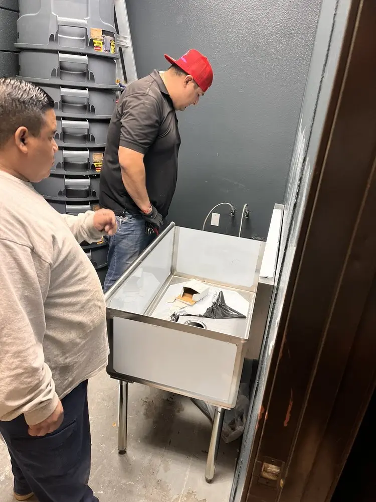 Commercial plumbing and sink installation in Kamas